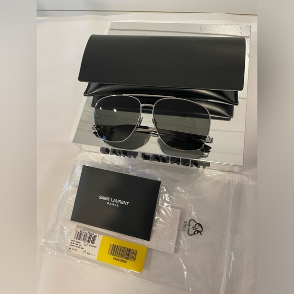 SAINT LAURENT SL 653 LEON-001 SUNGLASSES - Picture 2 of 11